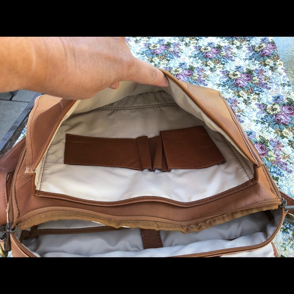 Claire Chase Genuine  Leather Messenger - Picture 6 of 10